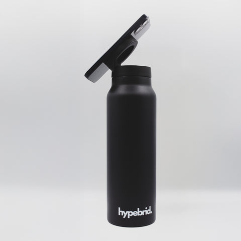 Obsidian – 500ml Magnetic Lid Water Bottle by Hypebrid - Butchers Protein