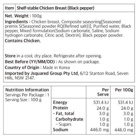 [Black Pepper] Chicken Breast – Bold & Peppery Flavor - Butchers Protein